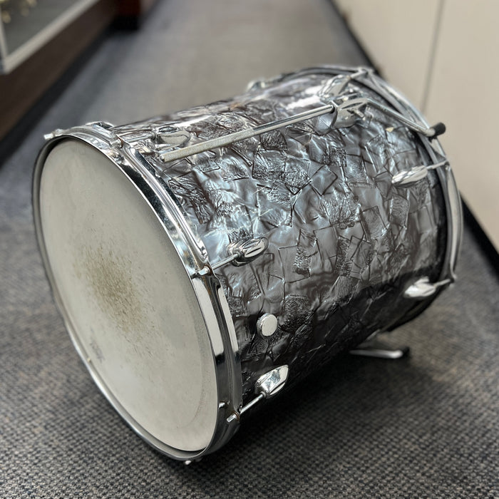 VINTAGE 1960's Stewart MIJ 4-Piece Drum Shell Pack, Black Diamond