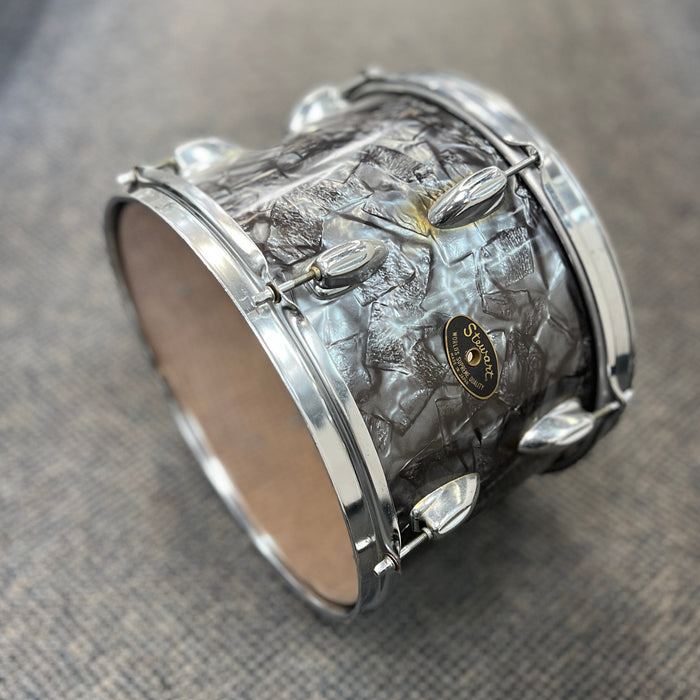 VINTAGE 1960's Stewart MIJ 4-Piece Drum Shell Pack, Black Diamond