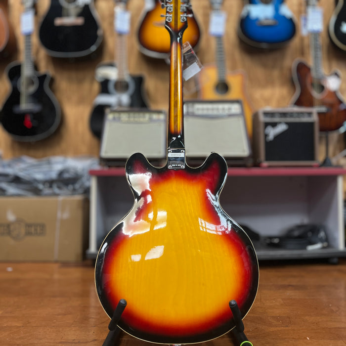 VINTAGE 1960's Tempo (Aria Univox) Hollowbody Electric Guitar, Redburst MIJ Japan