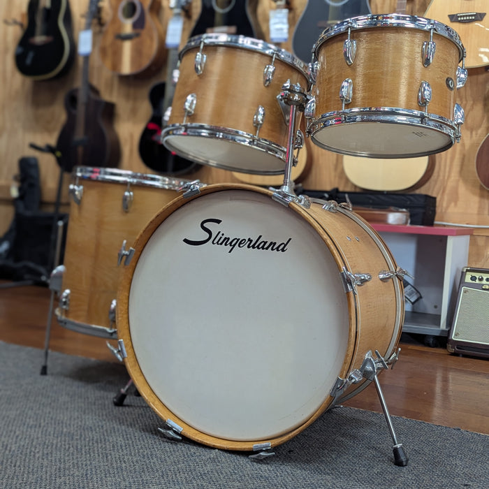 VINTAGE 1966 Slingerland 4-Piece Shell Pack - Natural Maple