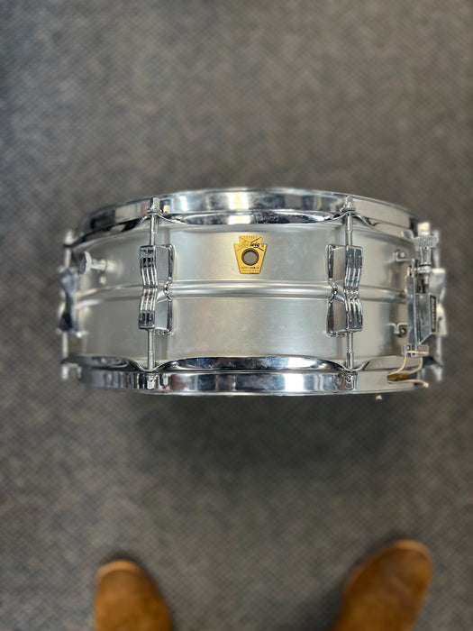 VINTAGE 1969 Ludwig Acrolite Snare Drum, 5x14" with Case and Stand
