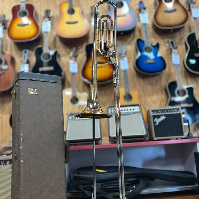 VINTAGE 1976 Olds Recording F-rotor Trombone w/ Original Case