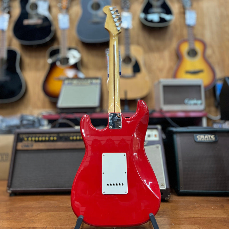 VINTAGE 1989 Fender Squier Stratocaster, Red