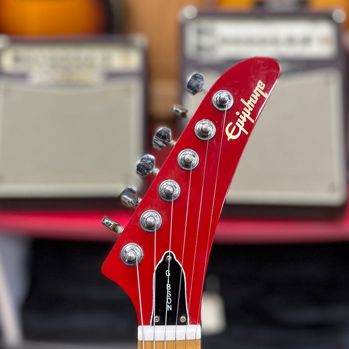 VINTAGE 1990's Epiphone S-310 Solidbody Electric Guitar, Fiesta Red