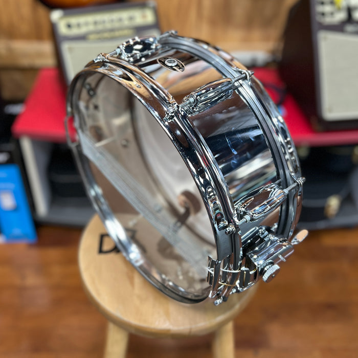 VINTAGE 80s Slingerland 14 x 5 Steel Snare Drum