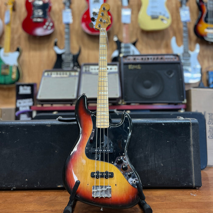 VINTAGE AS IS 1974 Fender Jazz Bass, Sunburst w/ OHSC (#510353)