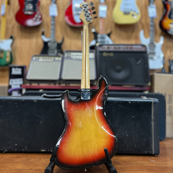 VINTAGE AS IS 1974 Fender Jazz Bass, Sunburst w/ OHSC (#510353)