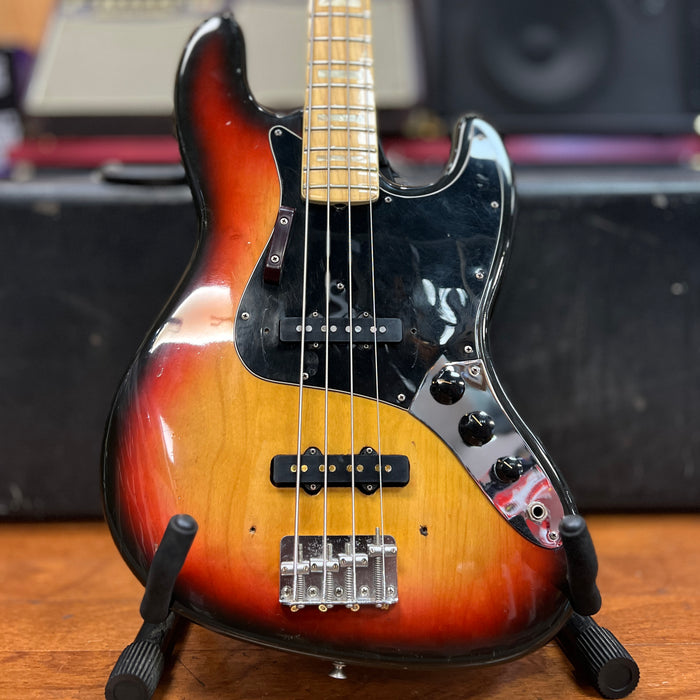 VINTAGE AS IS 1974 Fender Jazz Bass, Sunburst w/ OHSC (#510353)