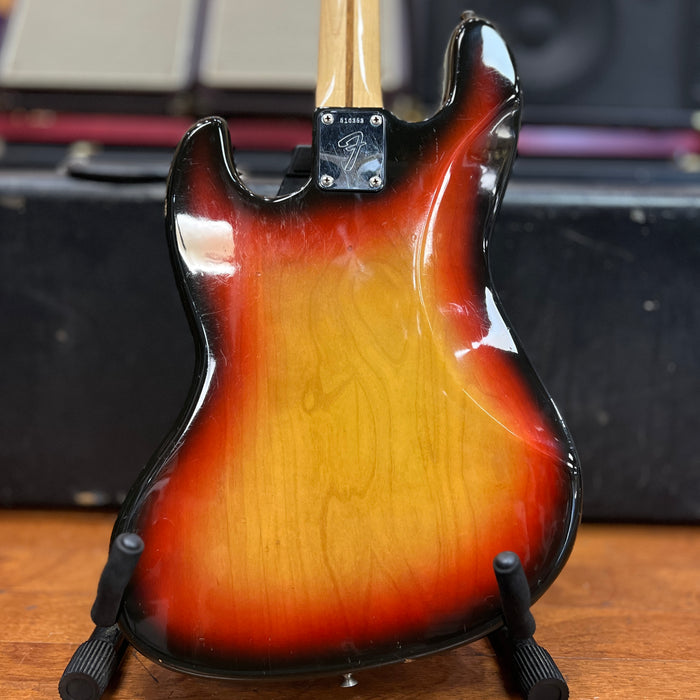 VINTAGE AS IS 1974 Fender Jazz Bass, Sunburst w/ OHSC (#510353)