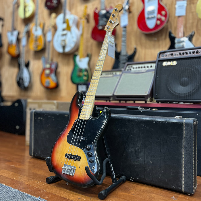 VINTAGE AS IS 1974 Fender Jazz Bass, Sunburst w/ OHSC (#510353)