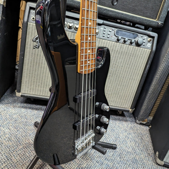 VINTAGE AS IS 1990 Fender Jazz Bass Plus V, Active / Passive Black