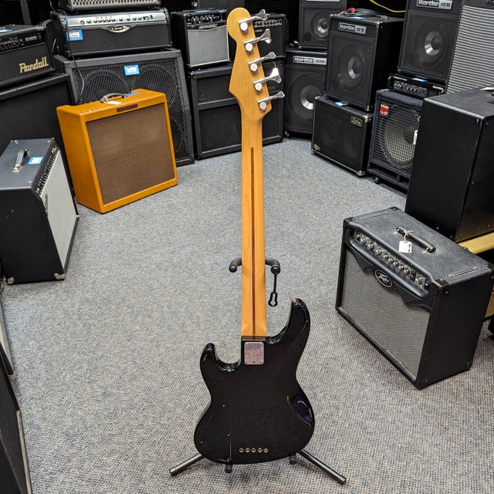 VINTAGE AS IS 1990 Fender Jazz Bass Plus V, Active / Passive Black