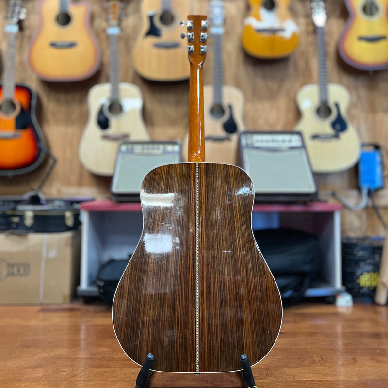 VINTAGE Alvarez 5023 Dreadnaught Acoustic Guitar, w/ Chipboard Case, Made in Japan