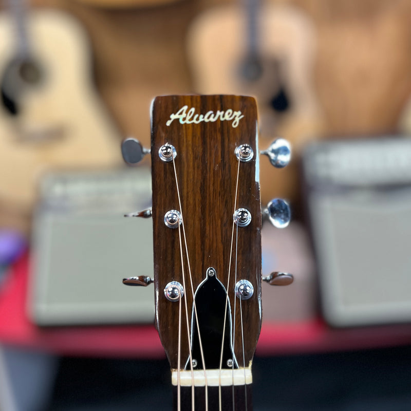 VINTAGE Alvarez 5023 Dreadnaught Acoustic Guitar, w/ Chipboard Case, Made in Japan
