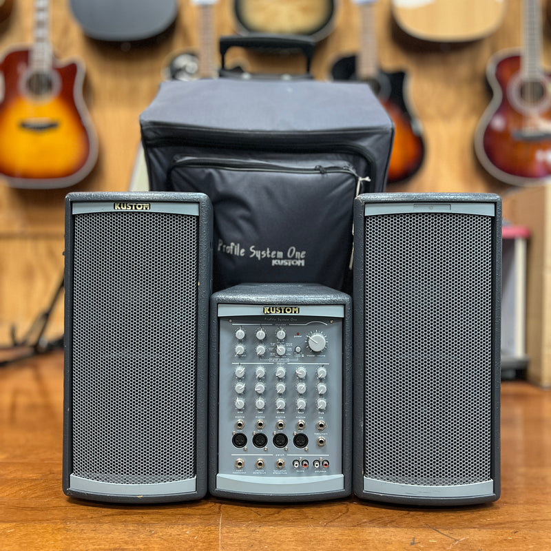 VINTAGE Kustom Profile System One Portable PA System w/ Travel Bag