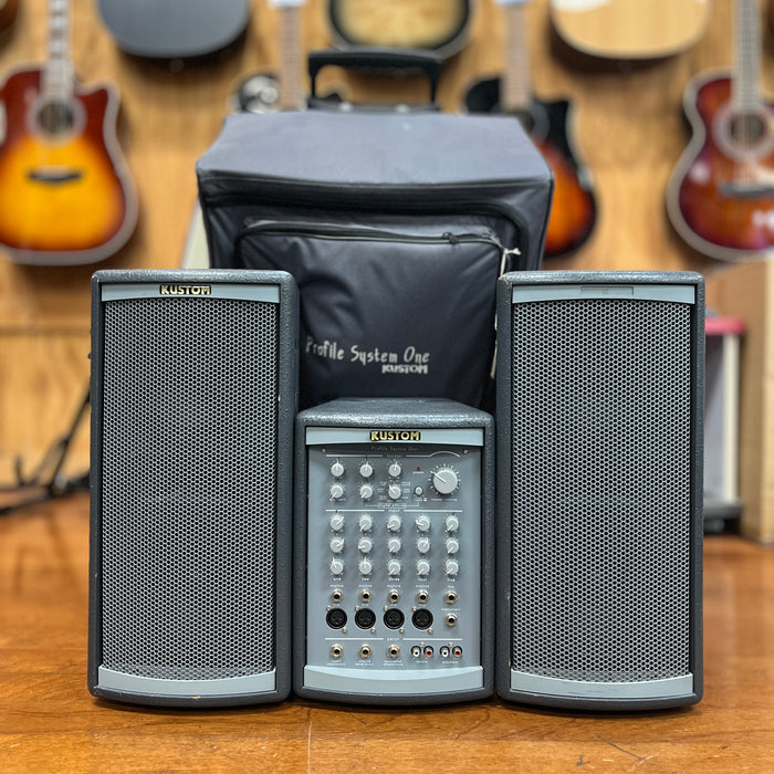 VINTAGE Kustom Profile System One Portable PA System w/ Travel Bag