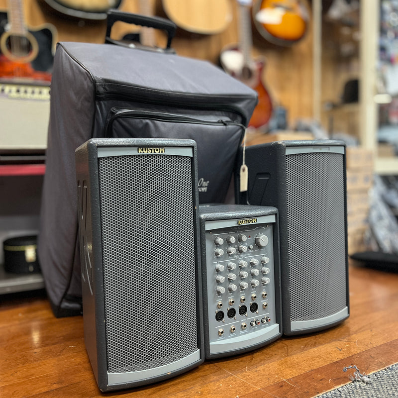 VINTAGE Kustom Profile System One Portable PA System w/ Travel Bag