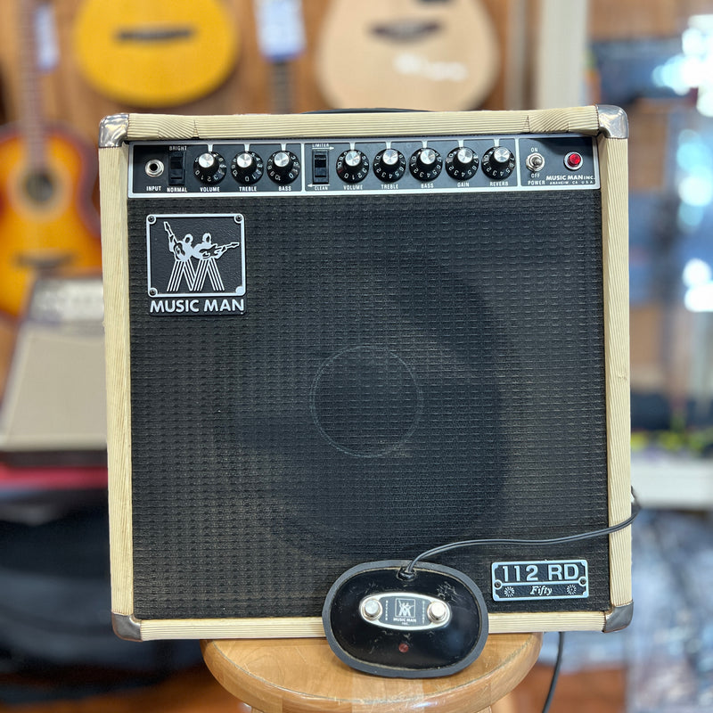 VINTAGE MusicMan RD-112 Combo Amp w/ Matching 1x12 Extension Cabinet, Blonde-Dirt Cheep