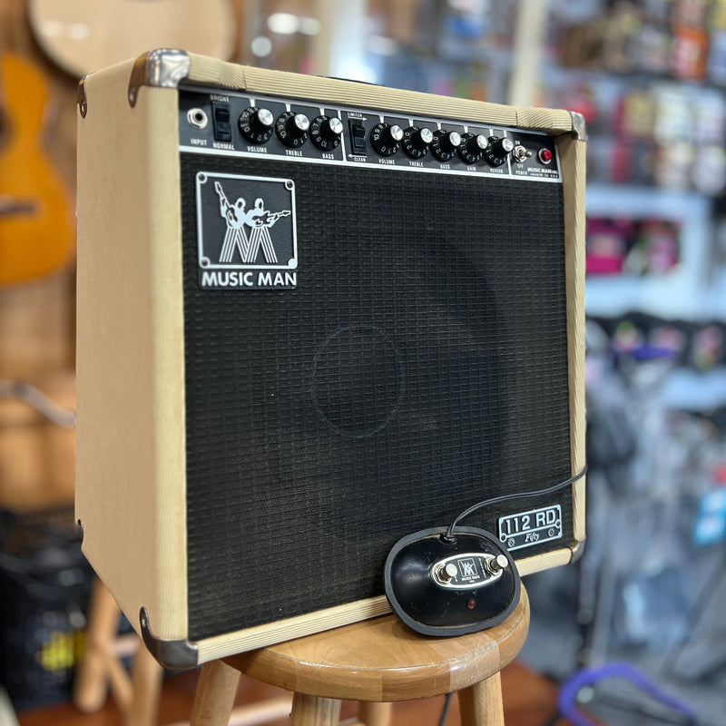 VINTAGE MusicMan RD-112 Combo Amp w/ Matching 1x12 Extension Cabinet, Blonde-Dirt Cheep