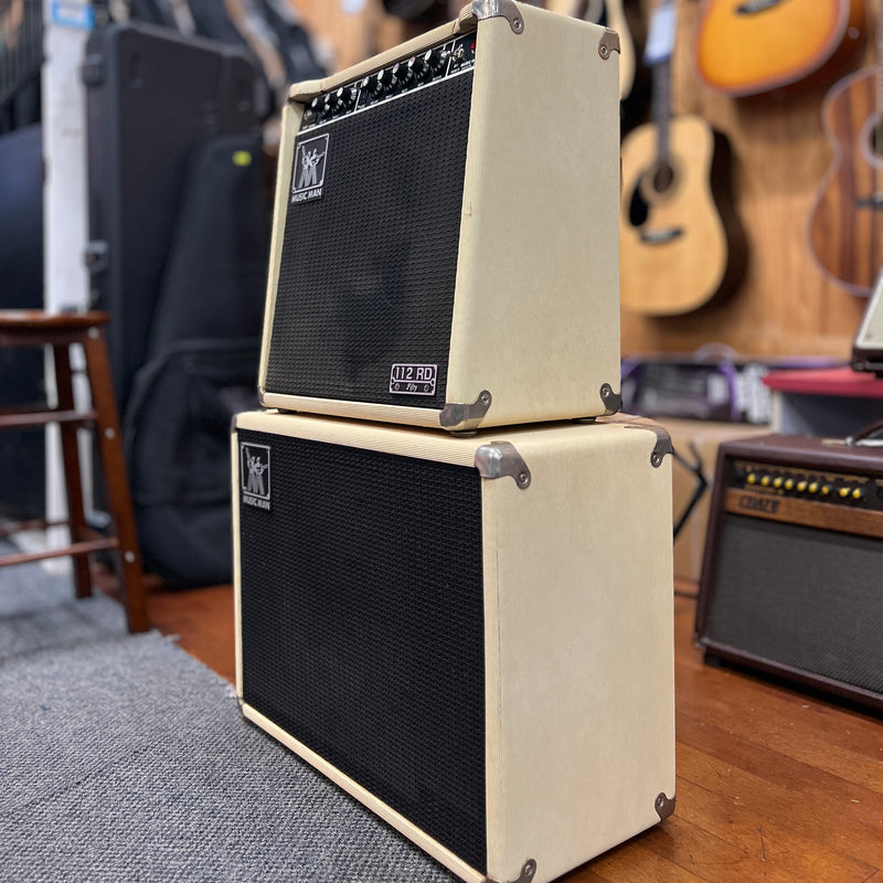VINTAGE MusicMan RD-112 Combo Amp w/ Matching 1x12 Extension Cabinet, Blonde-Dirt Cheep