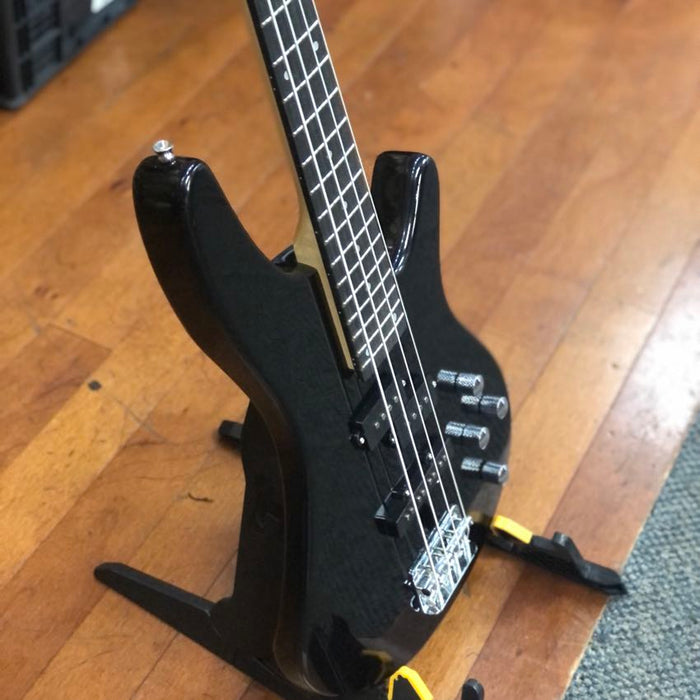 Vapor VB-BK Full Size Electric Bass, Gloss Black