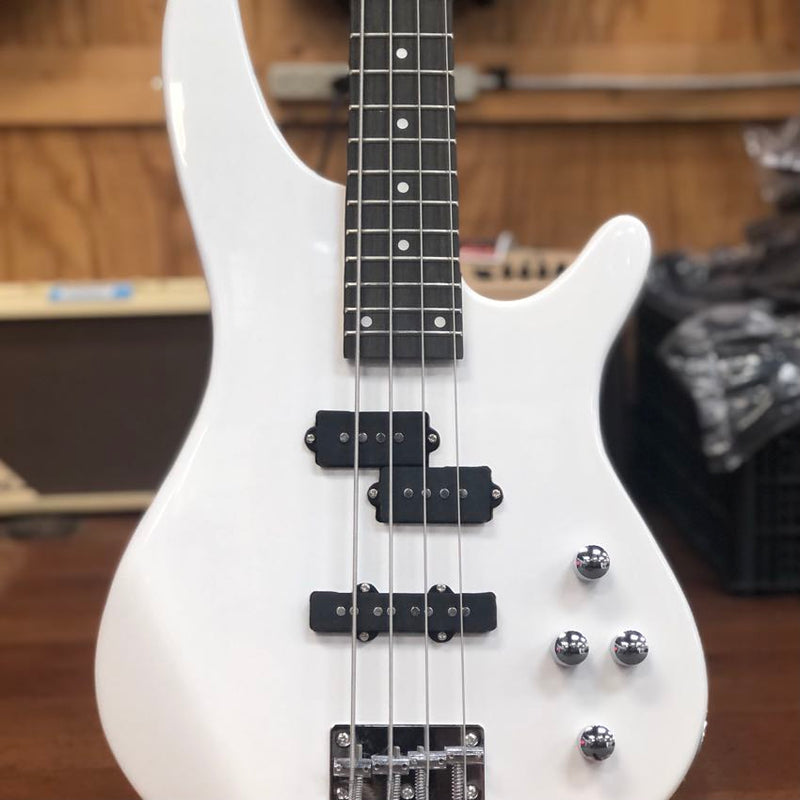 Vapor VB-WHT Full Size Bass Guitar, White