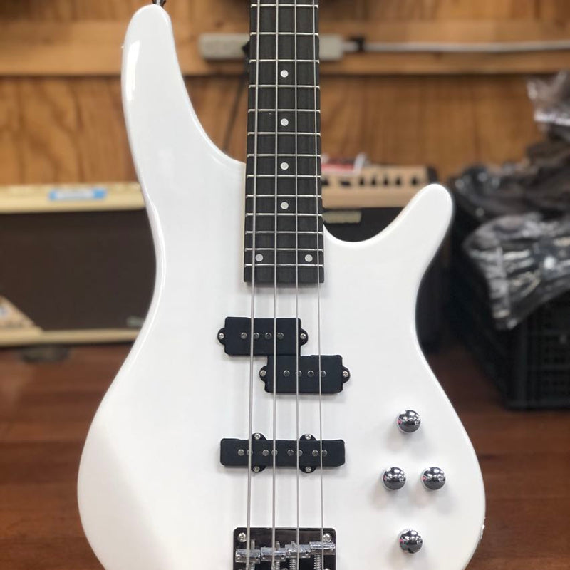 Vapor VB-WHT Full Size Bass Guitar, White