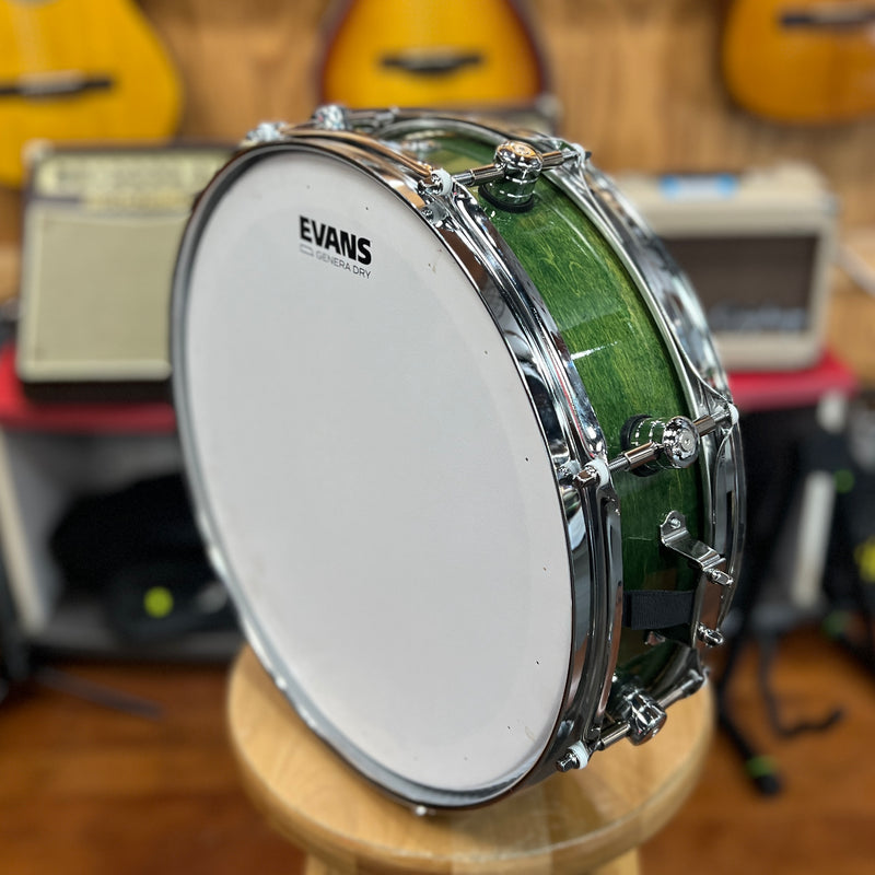 Wellingtone EL Series Forest Gump Snare, 14x4 Maple Shell, Forest Green