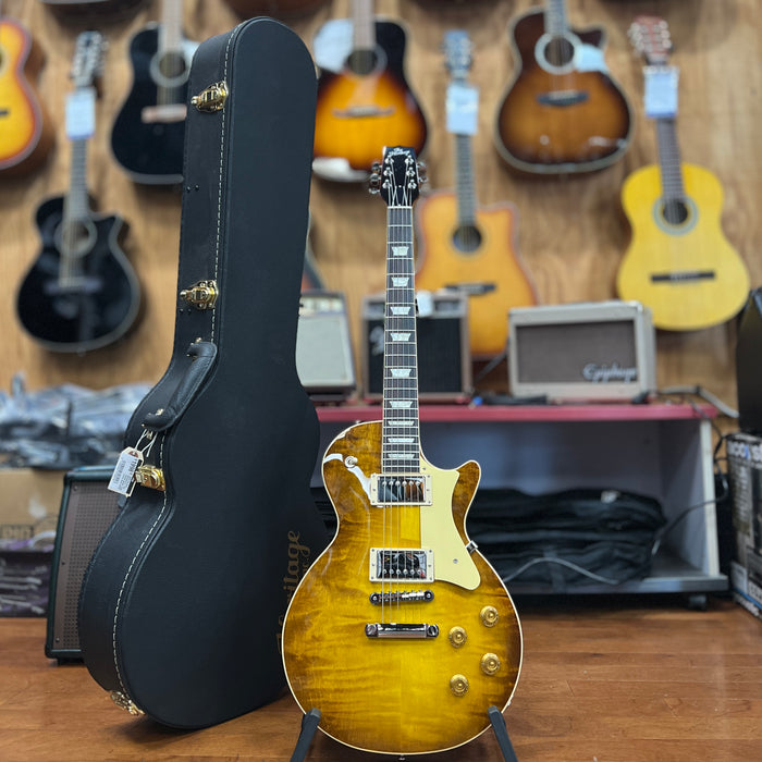 USED Heritage Standard H-150 Electric Guitar, Dirty Lemon Burst w/HSC
