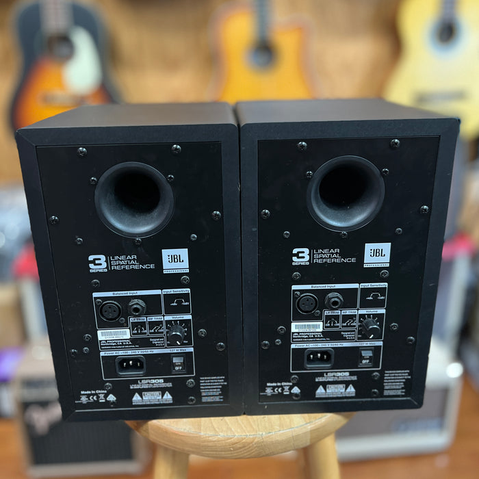 USED JBL LSR305 5" Two-Way Powered Studio Monitor PAIR