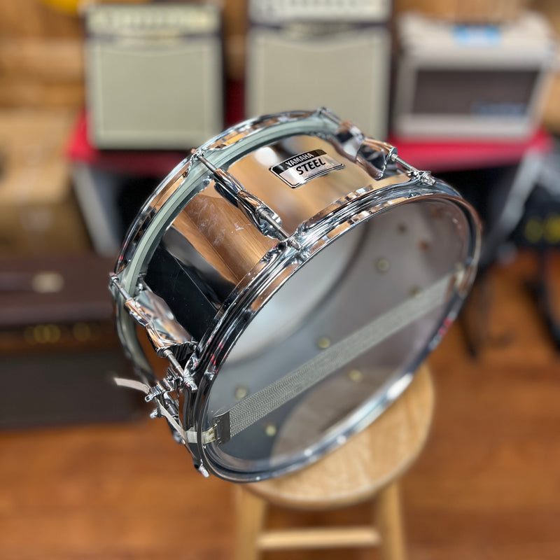 USED Yamaha SD2454 STEEL Snare Drum, 14"