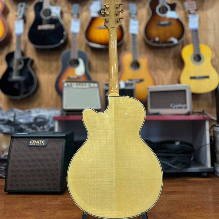 USED Epiphone Joe Pass Emperor Natural Hollow Body Electric Guitar w/ OHSC