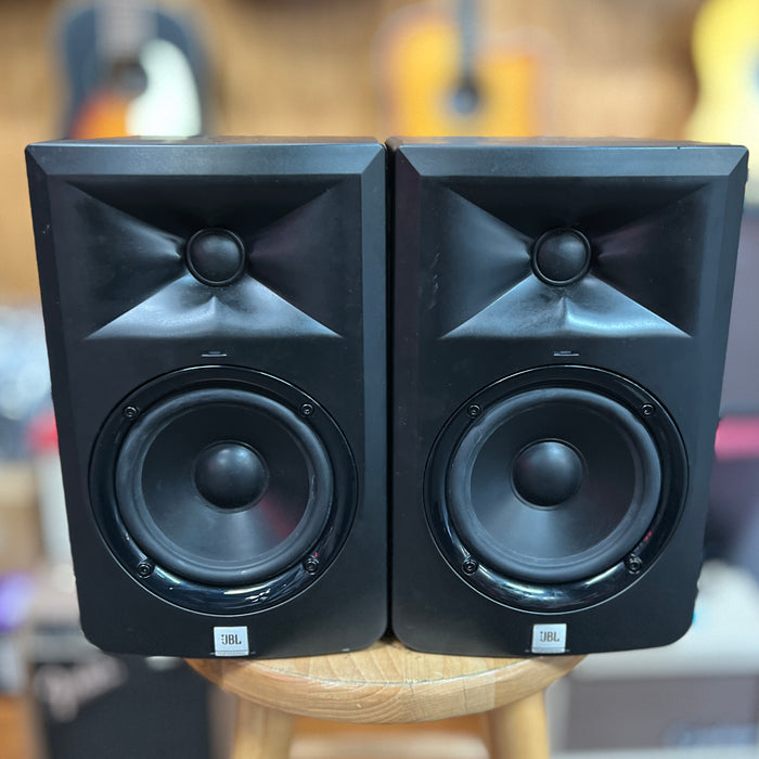 USED JBL LSR305 5" Two-Way Powered Studio Monitor PAIR