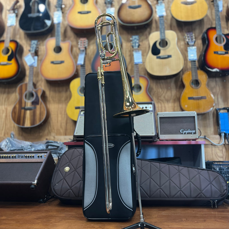 MINT USED Jupiter JTB1150FQ Performance Series F-Attachment Trombone Lacquer Yellow Brass