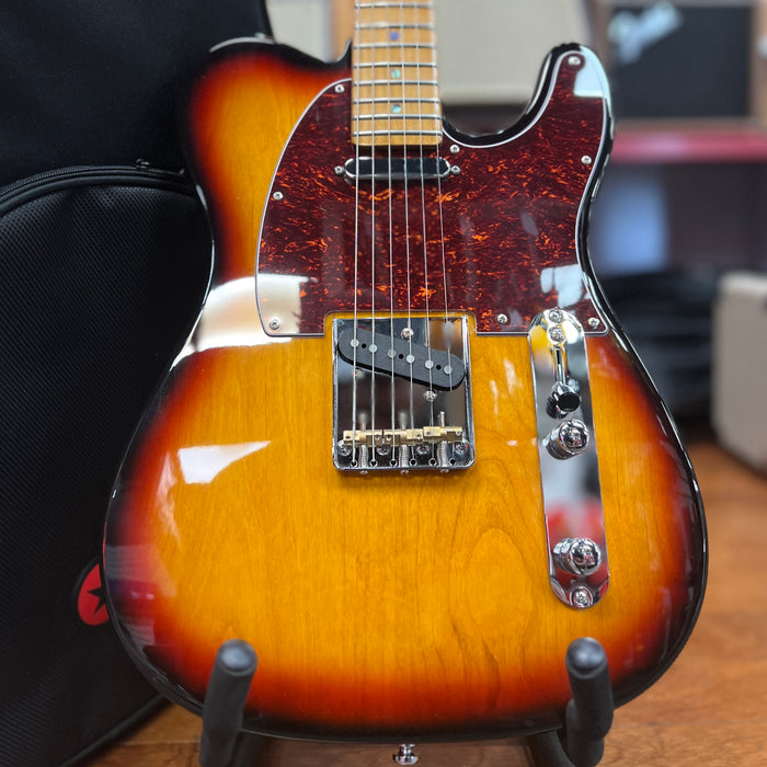USED Sire Larry Carlton T7 New Gen Electric Guitar, 3-tone Sunburst w/ Road Runner Gig Bag