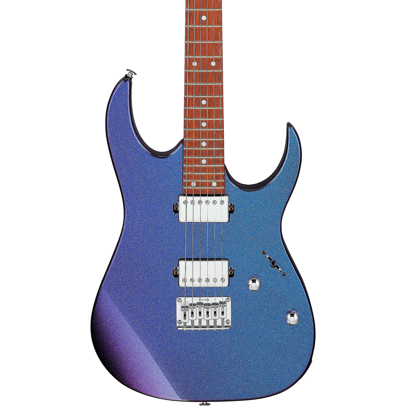 Ibanez GIO GRG121SP Solidbody Electric Guitar, Blue Metal Chameleon