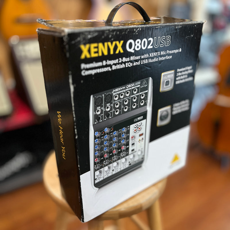 USED Behringer Q802USB 8 Input 2-Bus Mixer