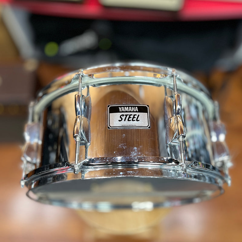 USED Yamaha SD2454 STEEL Snare Drum, 14"