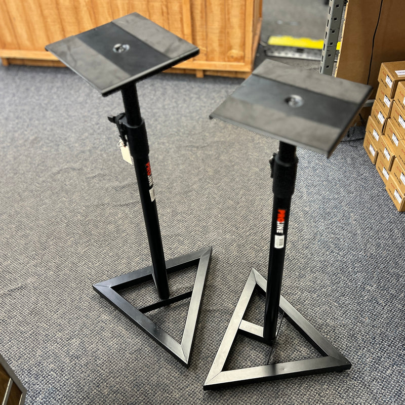 USED Proline Adjustable Studio Monitor Stand Pair - Black