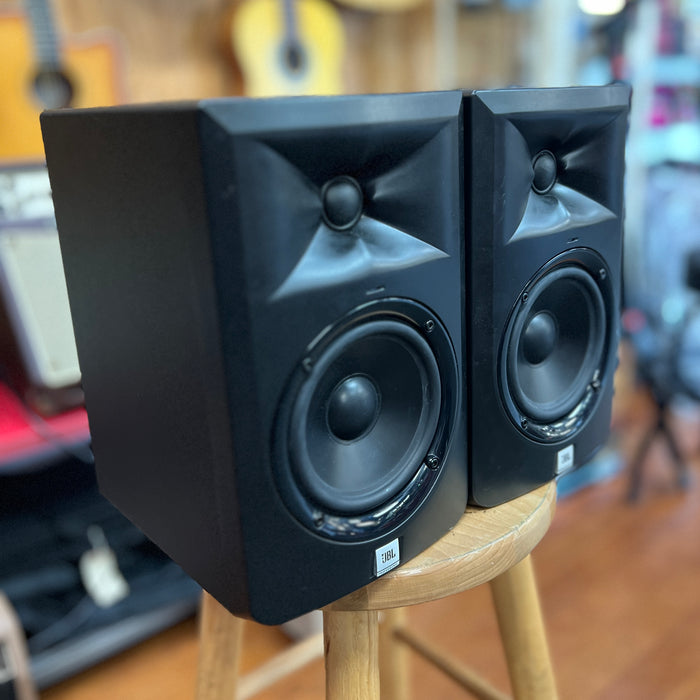 USED JBL LSR305 5" Two-Way Powered Studio Monitor PAIR