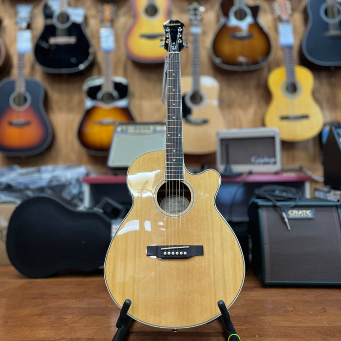 USED Epiphone PR-4E NA Acoustic/Electric Guitar, Natural