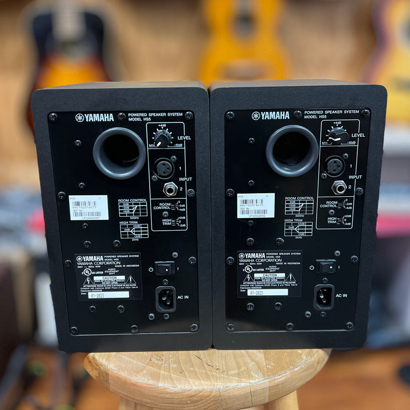 USED Yamaha HS5 5" Powered Studio Monitors, PAIR