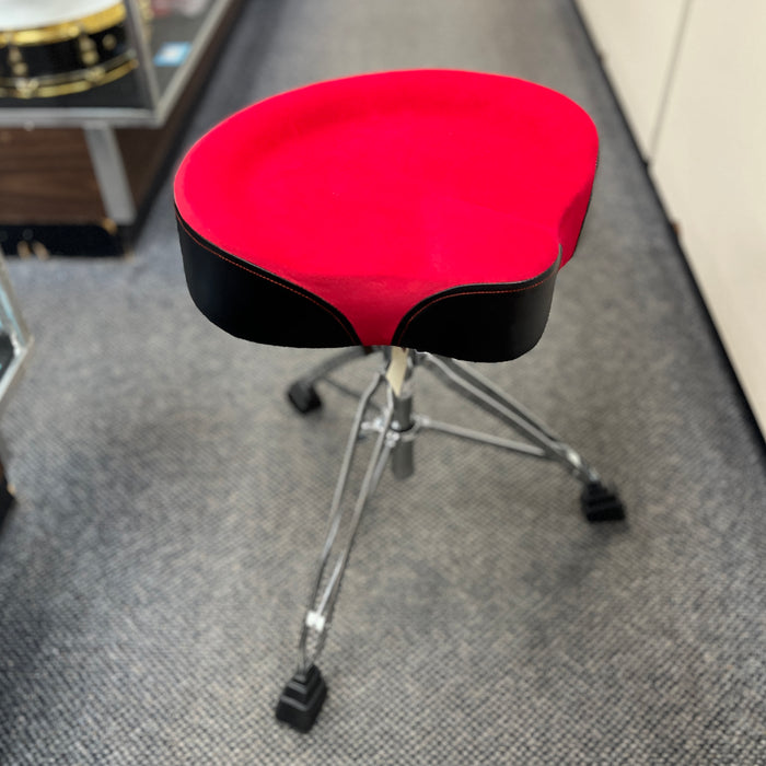 Stadium Extra Large Motorcycle Seat Drum Throne, Black & Red