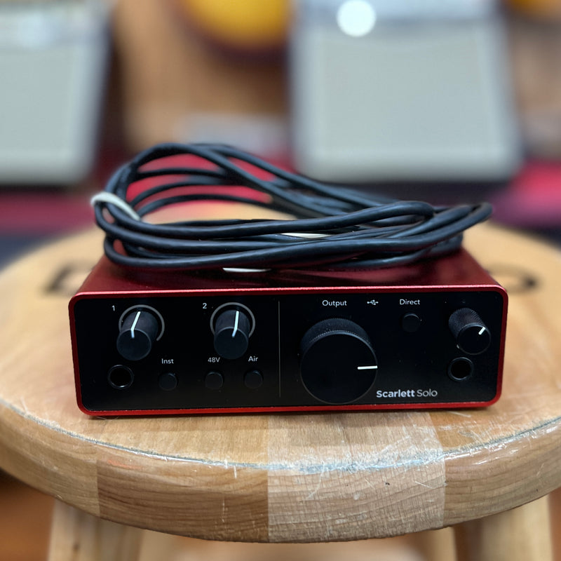 USED Focusrite Scarlett Solo Gen 4 USB-C Audio Interface
