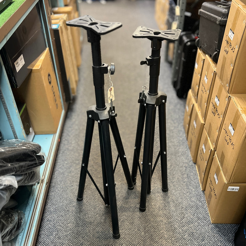 USED NX Speaker Stands with Removable Adapter for Screw-on Tops (PAIR)