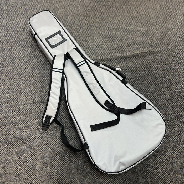 USED Bristol Dreadnought Acoustic Guitar Gig Bag, Silver
