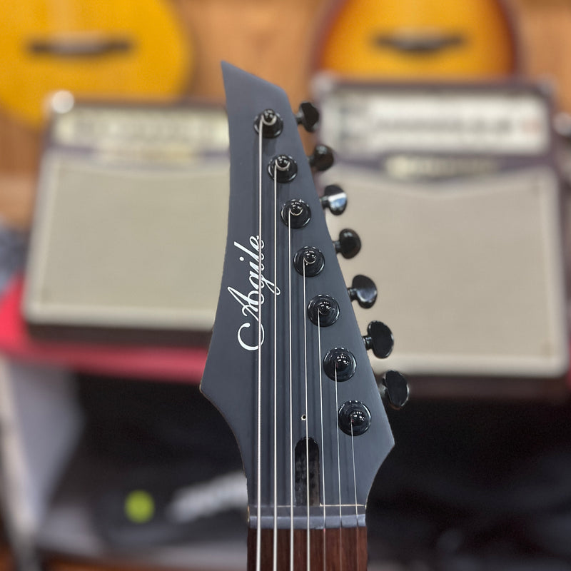USED Agile Legacy 727 & String Electric Guitar, Brown Contrast
