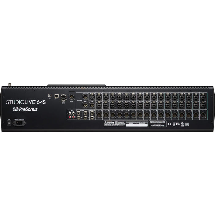 PreSonus StudioLive 64S 64-Channel Mixer with 43 Mix Busses, 33 Motorized Faders and 64x64 USB Interface