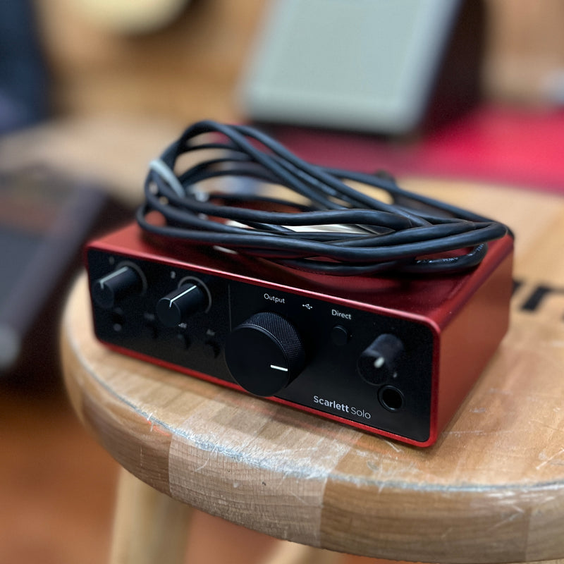 USED Focusrite Scarlett Solo Gen 4 USB-C Audio Interface