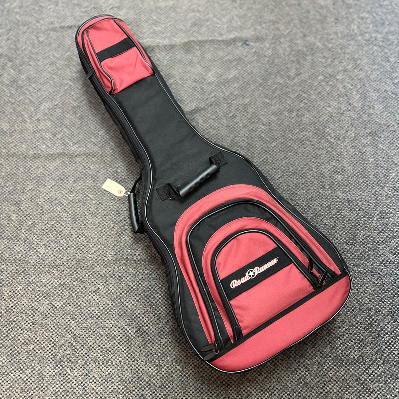 USED Roadrunner Dreadnaught Acoustic Guitar Gig Bag, Red and Black